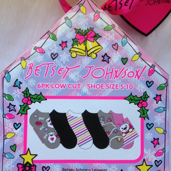 Betsey Johnson Gift Box Sock Bundle Size 5 - 10 NWT - Picture 4 of 5
